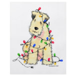 Soft Coated Wheaten Terrier - Christmas Flyer Design