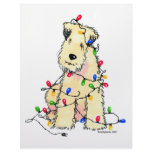Soft Coated Wheaten Terrier - Christmas Personalized Letterhead