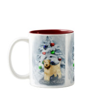 Soft Coated Wheaten Terrier Christmas mugs