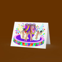 SOFT COATED WHEATEN TERRIER CIRCUS cards