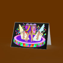 SOFT COATED WHEATEN TERRIER CIRCUS cards