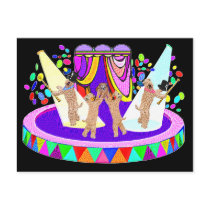 SOFT COATED WHEATEN TERRIER CIRCUS postcards
