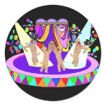 SOFT COATED WHEATEN TERRIER CIRCUS STICKERS