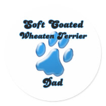 Soft Coated Wheaten Terrier Dad Bl... - Sticker
