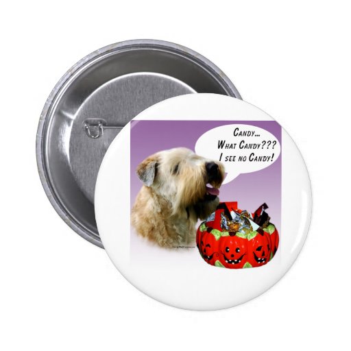 Soft Coated Wheaten Terrier Halloween Candy Buttons