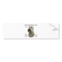 Soft Coated Wheaten Terrier History Design Bumper Sticker