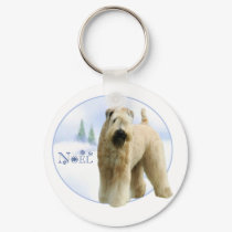 Soft Coated Wheaten Terrier Noel Keychain