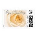 Soft Cream Rose, Our Wedding postage