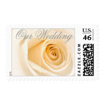 Soft Cream Rose, Our Wedding postage by DoodleBugTees Soft Cream Rose, Our Wedding postage
