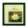 Soft Cream Water lily for Mom Trinket Box