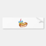 Soft drink hotdog bumper sticker