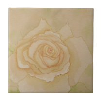 Soft Elegant Romantic Golden Autumn Rose Tile tiles