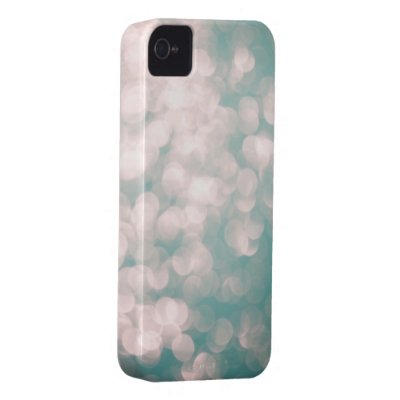 Soft Focus Lights Glitter Blue Green iphone cover Iphone 4 Case-mate Cases