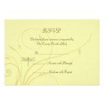 Soft Golden Flourishes RSVP invitations