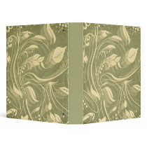 Soft Green and Yellow Pastel Leaves binders by naturetees Soft Green and Yellow Pastel Leaves binders