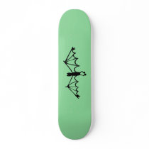 Soft Green Funny Little Bat skateboards