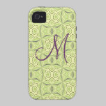 Soft Green Geo Pattern Case-Mate iPhone 4 Cases casemate cases