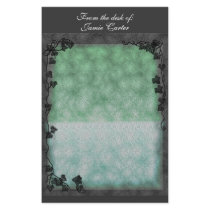 soft green & ivy border stationery by wolffreeborn soft green & ivy border stationery