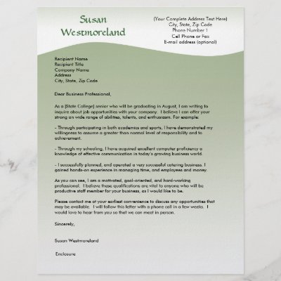 resume cover letter template. Customize your cover letter