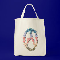 Soft Heart Peace Symbol shadowed Bag by Lotacats Soft Heart Peace Symbol shadowed Bag