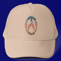 Soft Heart Peace Symbol shadowed Hat by Lotacats Soft Heart Peace Symbol shadowed Hat