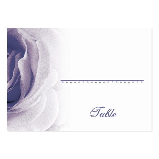 Soft Lavender Rose Place Card - Wedding Party Business Card Template (front side)