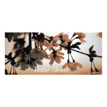 Soft Light Peach Bridal Shower Invites