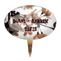 Soft Light Peach Cake Topper