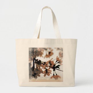 Soft Light Peach Personalized Tote Bag