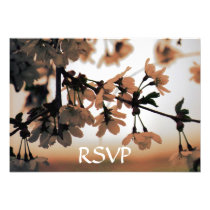 Soft Light Peach RSVP Cards