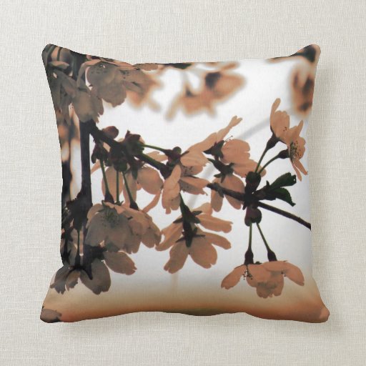 Soft Light Peach Throw Pillow Zazzle