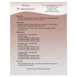 Soft Mauve Custom Resume Template Letterhead