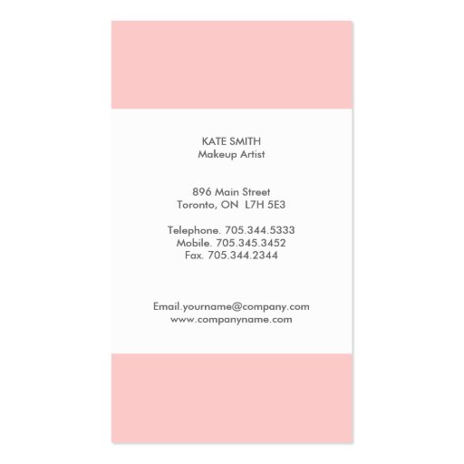 Soft Monogram Business Cards (back side)