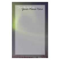 Soft Northern Lights; Customizable Custom Stationery