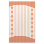 Soft orange and white romantic floral design custom stationery