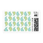 Soft Paisley Postage Stamps