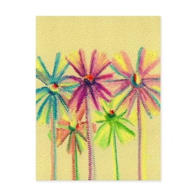 Flowers on Soft Pastel Flowers For You Post Card From Zazzle Com