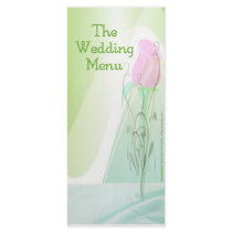 Soft Pastel Wedding Menu Rack Cards
