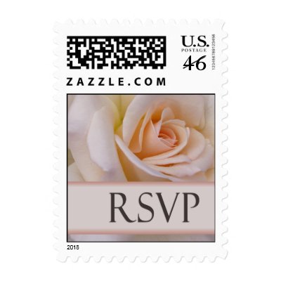 Soft peach rose for RSVP Stamp
