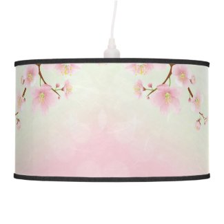 Soft Pink And White Cherry Blossom Ceiling Lamps
