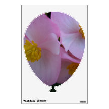 Soft Pink Begonia - A Summer Rainbow Room Sticker