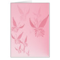 Soft Pink Butterflies Card