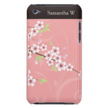 Soft Pink Cherry Blossom Barely There iPod Case
