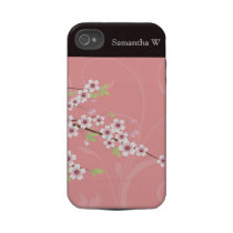 Soft Pink Cherry Blossom Tough Iphone 4 Case
