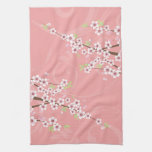 Soft Pink Cherry Blossom Hand Towels