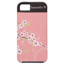 Soft Pink Cherry Blossom iPhone 5 Cases