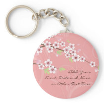 Soft Pink Cherry Blossom Key Chains