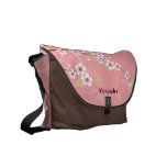 Soft Pink Cherry Blossom Messenger Bag