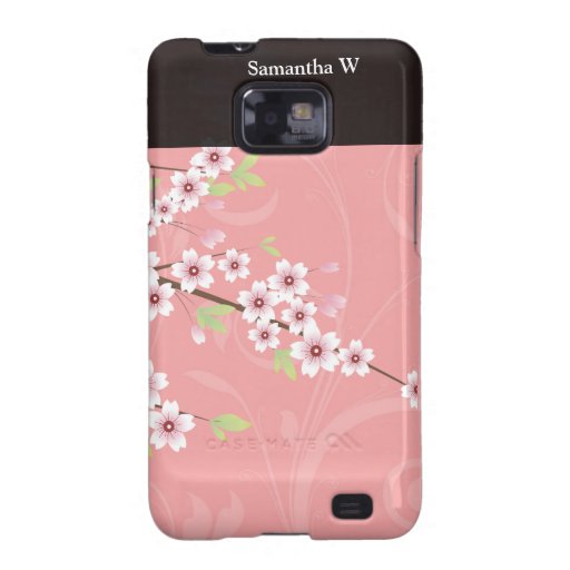 Soft Pink Cherry Blossom Samsung Galaxy Cases