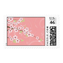 Soft Pink Cherry Blossom Stamp